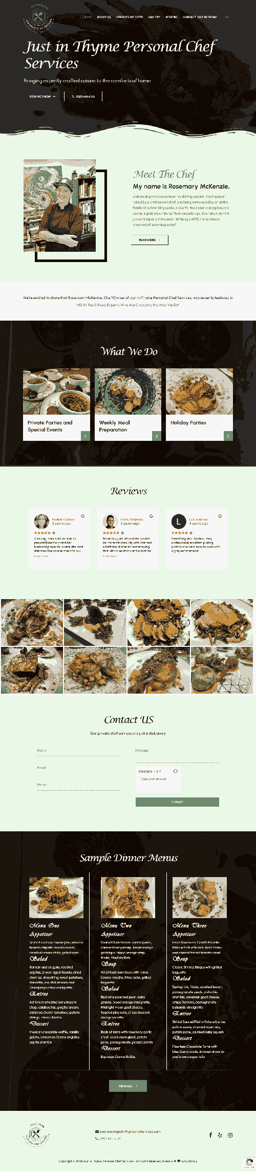 Personal Chef Services